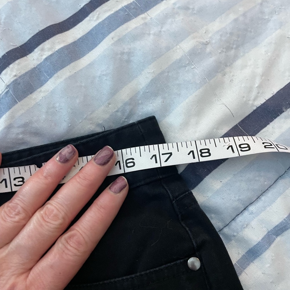 Rafaella Sports Classic black shorts size 12 cotton spandex stretch four pocket - Picture 9 of 14